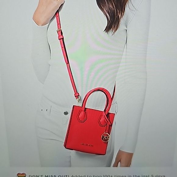 Michael Kors Red Small Crossbody - Picture 4 of 6